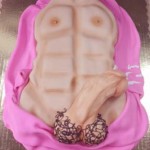 Hairy-Fat-love-muscle-on-symmetrical-abs-wrapped-in-pink-blanket-torso
