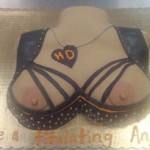 Biker-bitch-breasts-leather-spikes-nipples-adult-cake