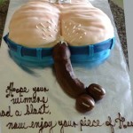 Old-fat-squishy-wrinkled-Fanny-falling-off-Jeans-and-dick-cumming-cake