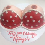 Perky-pointy-nipples-white-poco-dot-red-bikini-tit-erotic-cake