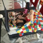 New-Orleans-Louisiana-checker-board-four-in-a-bed-cake