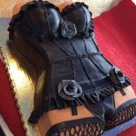 Las-Vegas-Black-Leather-Rose-Bachelor-female-Torso-cake